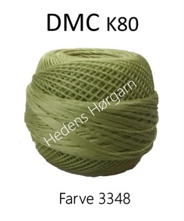 DMC K80 farve 3348 Oliven grøn